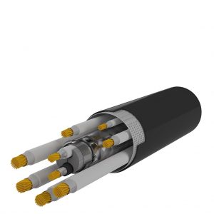 Deväťžilový brzdový kábel zvýšená odolnosť VK-UIC-V 4 x 10 + 2 x 6 + 1 x 2,5 + 2 x 0,75